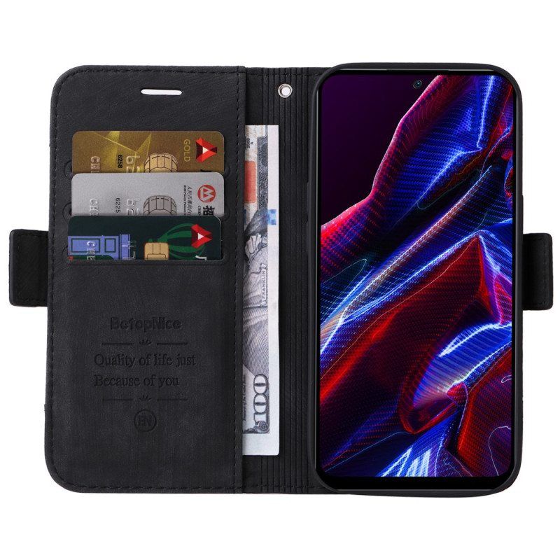 Flip Case Xiaomi Redmi Note 12 5G Betopnice Etukorttikotelo