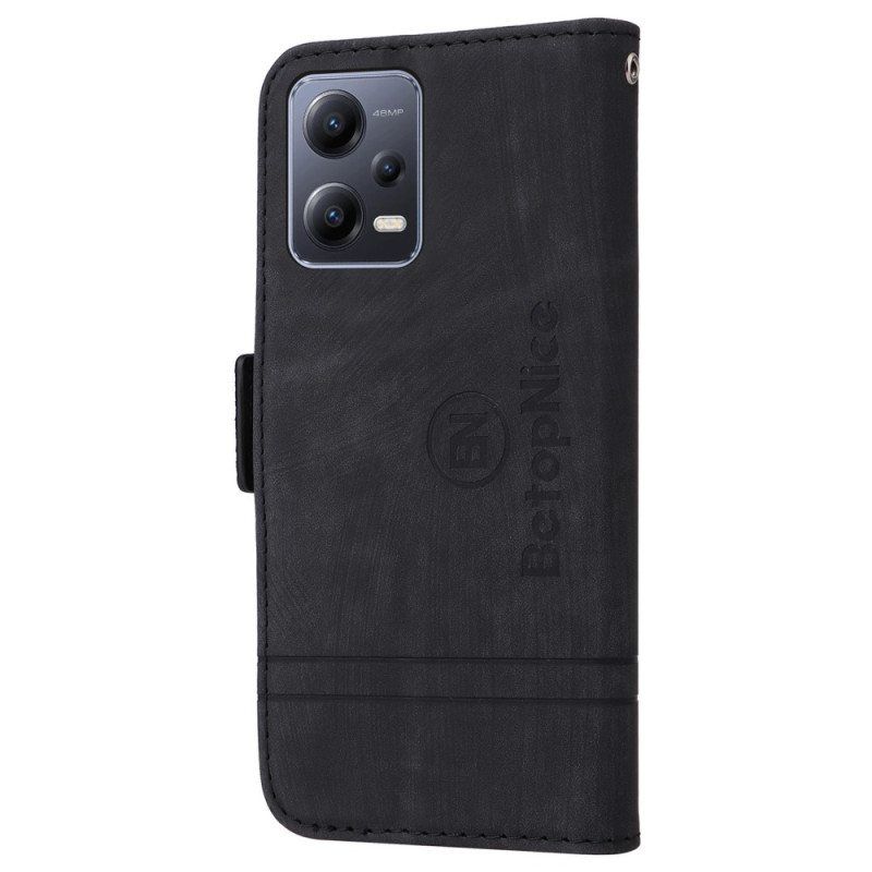 Flip Case Xiaomi Redmi Note 12 5G Betopnice Etukorttikotelo