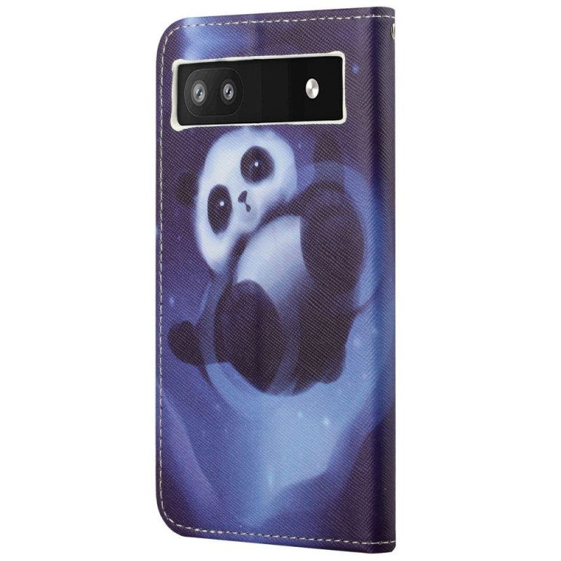 Kotelot Google Pixel 6A Suojaketju Kuori Strappy Space Panda