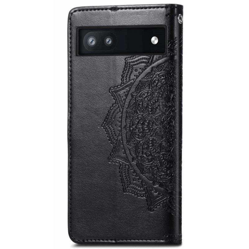 Kotelot Google Pixel 6A Suojaketju Kuori Strappy Sun Mandala