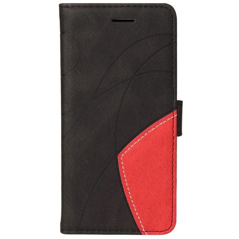 Kotelot Honor 50 Lite Kaksisävyinen Signature Faux Leather