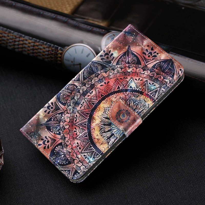 Kotelot iPhone 14 Suojaketju Kuori Pro Värikäs Strappy Mandala