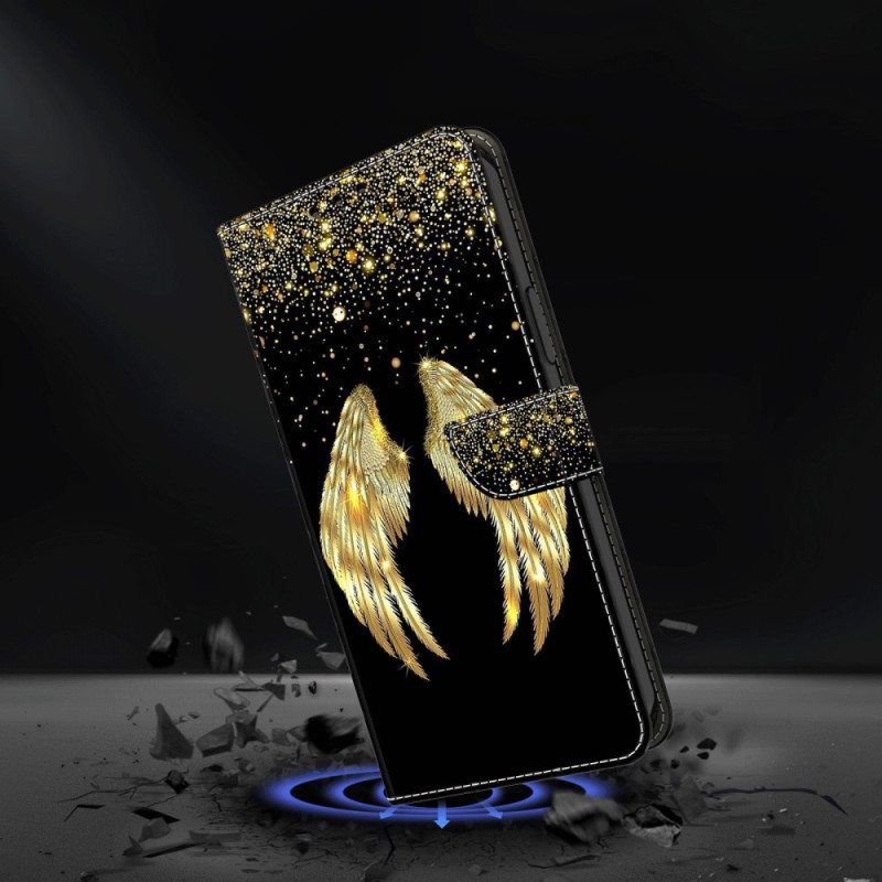 Kotelot iPhone 15 Pro Golden Wings