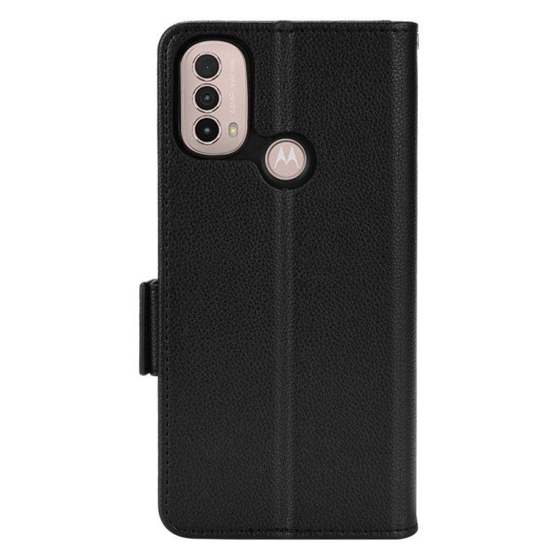 Kotelot Moto E40 / E30 / E20 Flap Double Uusia Värejä