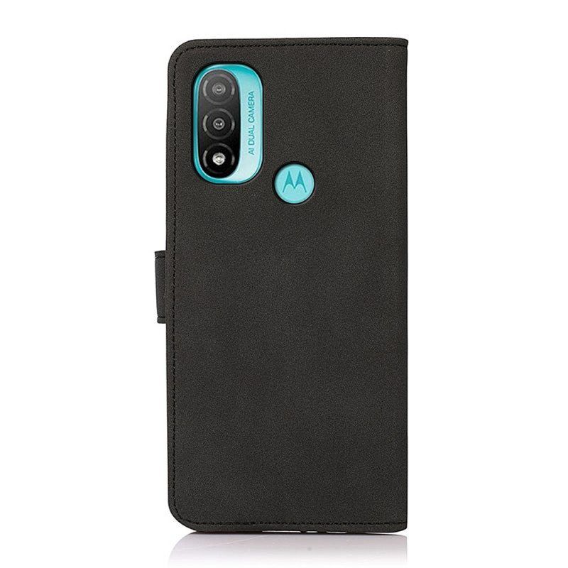 Kotelot Moto E40 / E30 / E20 Khazneh Fashion Leather Effect