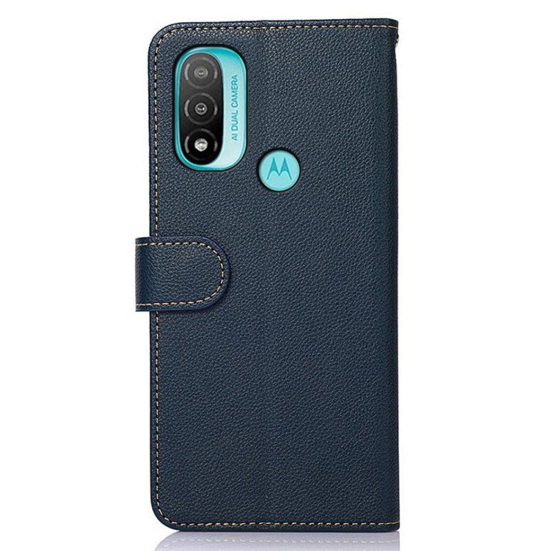 Kotelot Moto E40 / E30 / E20 Litsi Style Rfid Khazneh