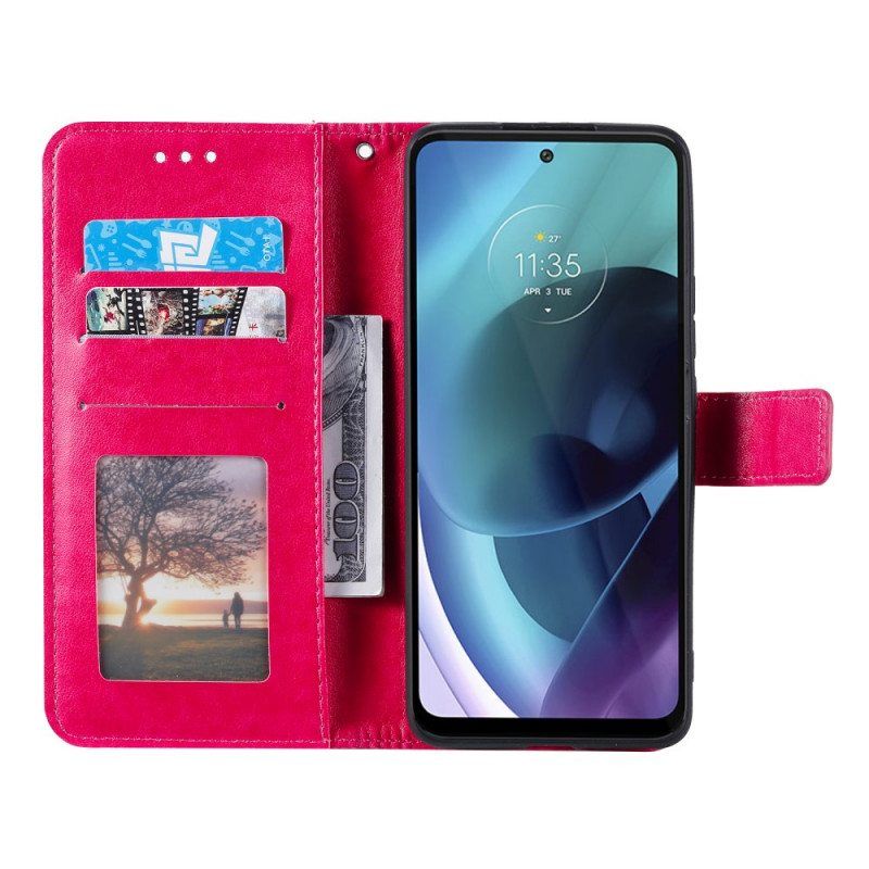 Kotelot Moto G71 5G Auringon Mandala