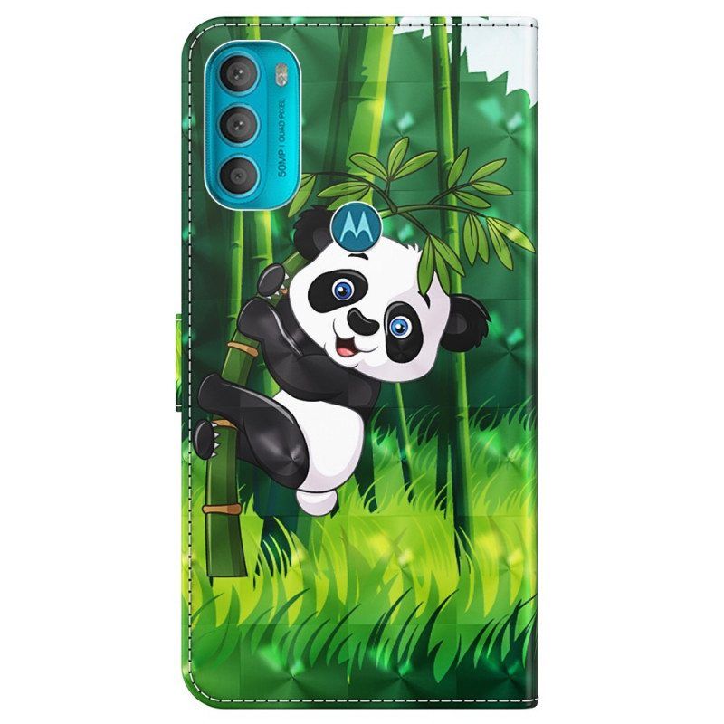 Kotelot Moto G71 5G Panda Ja Bambu