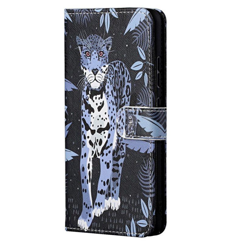 Kotelot Moto G71 5G Suojaketju Kuori Strappy Leopard