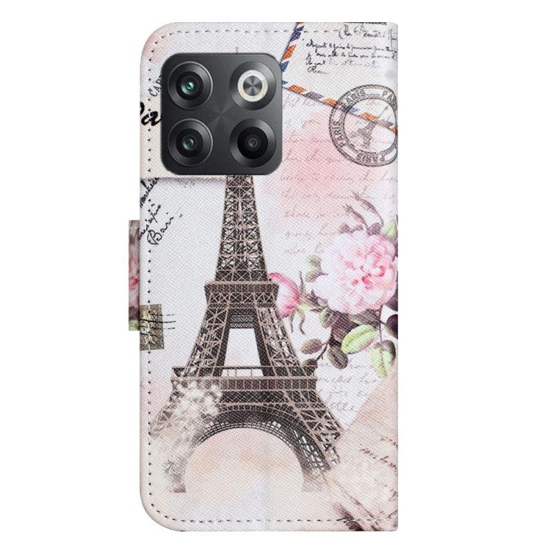 Kotelot OnePlus 10T 5G Vintage Eiffel-torni