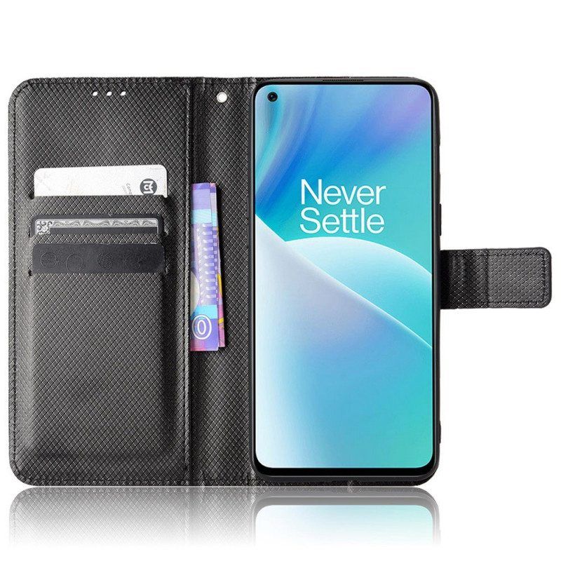 Kotelot OnePlus Nord 2T 5G Suojaketju Kuori Keinonahkainen Hihna