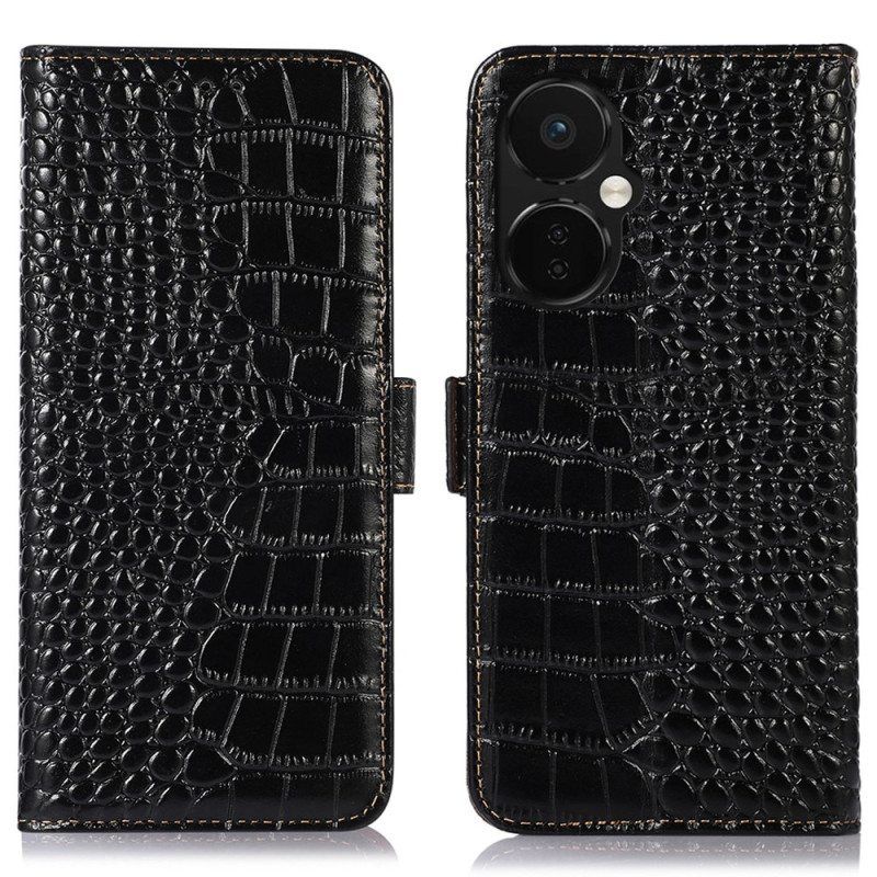 Kotelot OnePlus Nord CE 3 Lite 5G Crocodile Style Rfid