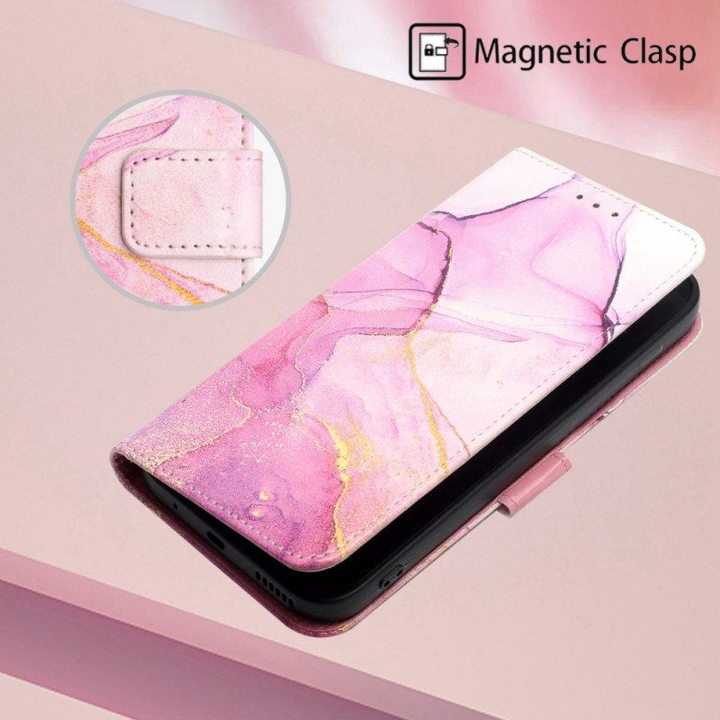 Kotelot Oppo Find X5 Pro Suojaketju Kuori Strip Marble