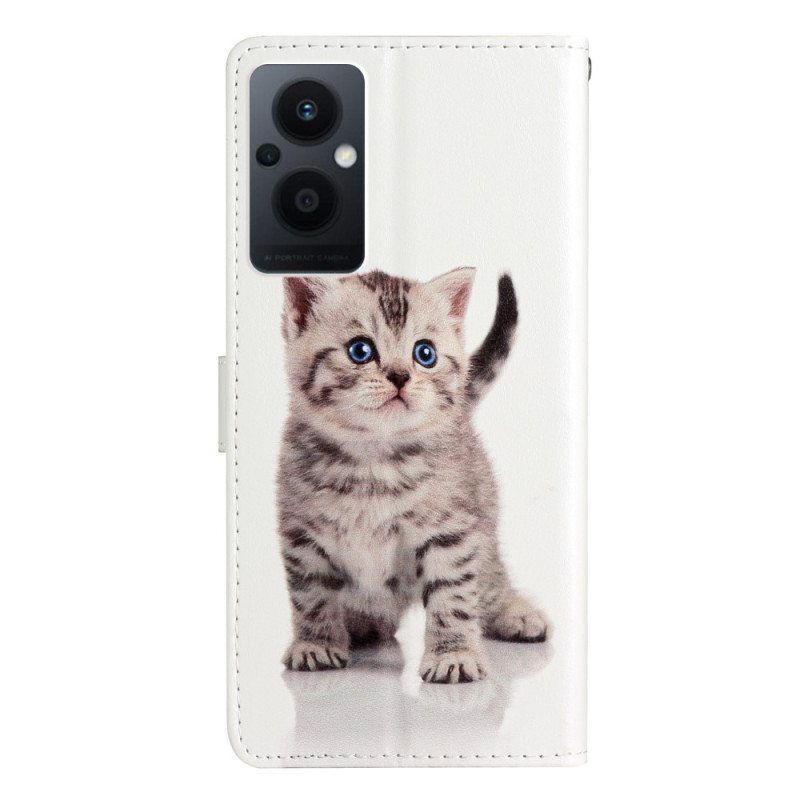 Kotelot Oppo Reno 8 Lite Suojaketju Kuori Strappy Kitten