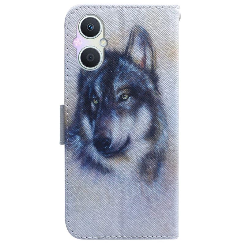 Kotelot Oppo Reno 8 Lite Vesiväri Wolf