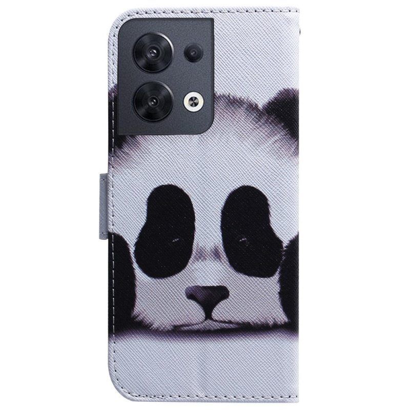 Kotelot Oppo Reno 8 Panda Kaulanauhalla