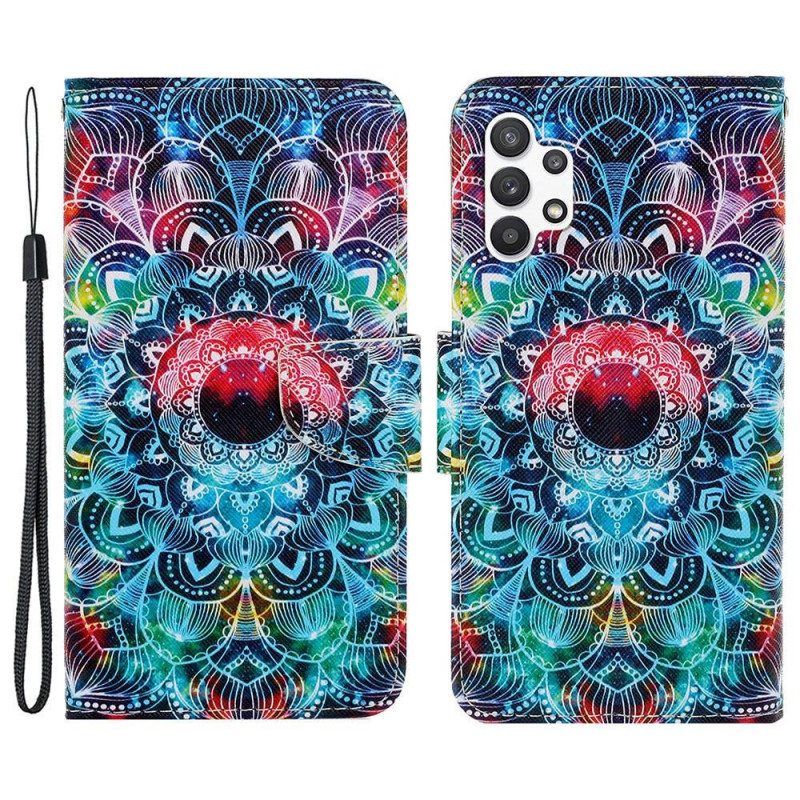 Kotelot Samsung Galaxy A13 Suojaketju Kuori Näyttävä Strappy Mandala