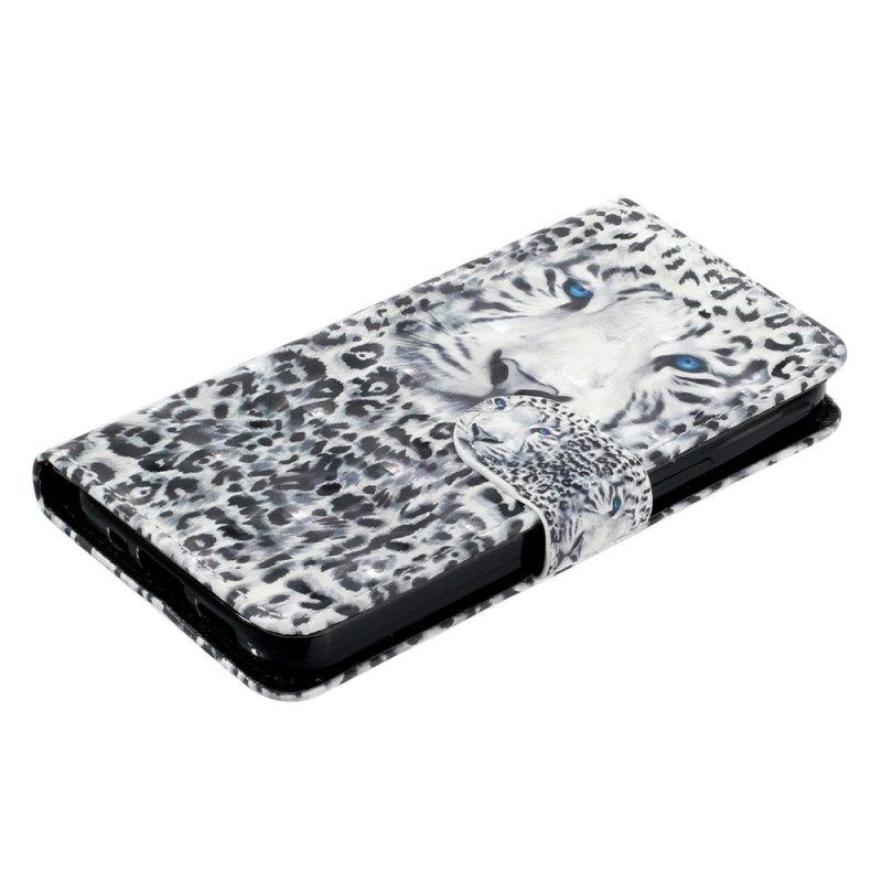 Kotelot Samsung Galaxy A14 / A14 5G Suojaketju Kuori Strappy Leopard