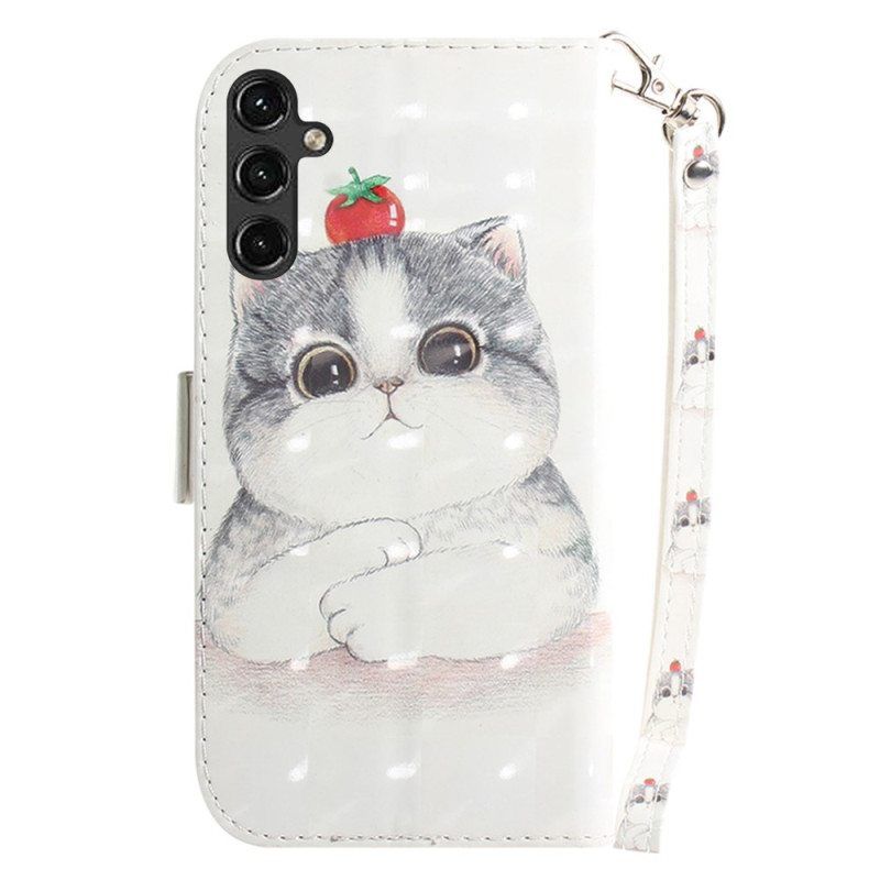 Kotelot Samsung Galaxy A14 / A14 5G Suojaketju Kuori Thong Cat