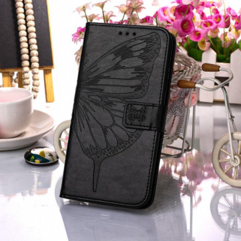 Kotelot Samsung Galaxy A52 4G / A52 5G / A52s 5G Butterfly Design Kaulanauhalla