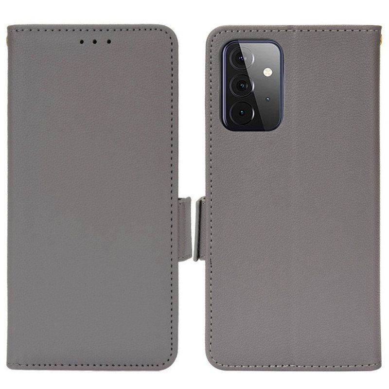 Kotelot Samsung Galaxy A53 5G Perinteinen Litchi Faux Leather