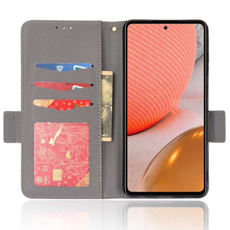 Kotelot Samsung Galaxy A53 5G Perinteinen Litchi Faux Leather