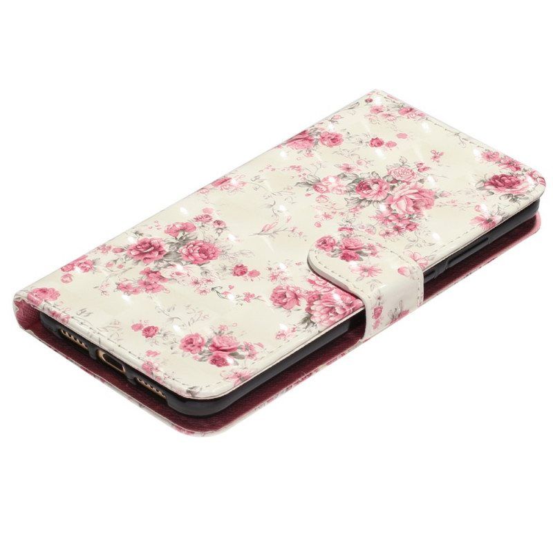 Kotelot Samsung Galaxy A53 5G Suojaketju Kuori Hihna Liberty Flowers