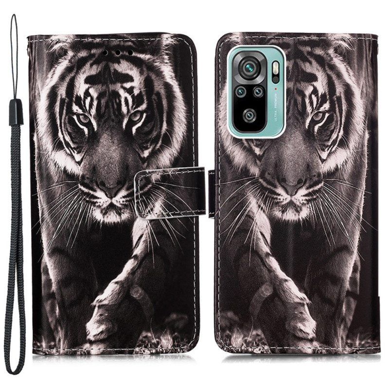 Kotelot Samsung Galaxy A53 5G Suojaketju Kuori Strappy Night Tiger