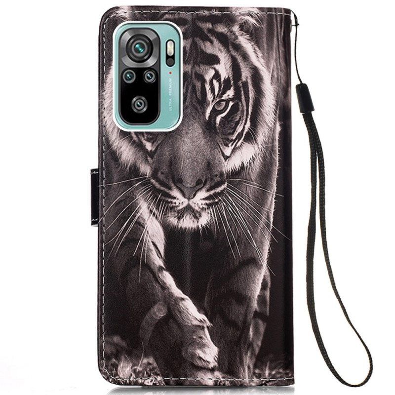 Kotelot Samsung Galaxy A53 5G Suojaketju Kuori Strappy Night Tiger