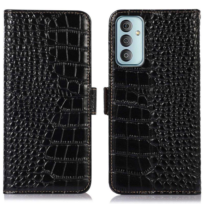 Kotelot Samsung Galaxy M13 Crocodile Style Rfid