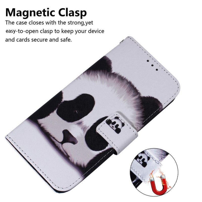 Kotelot Samsung Galaxy M13 Suojaketju Kuori Strappy Panda