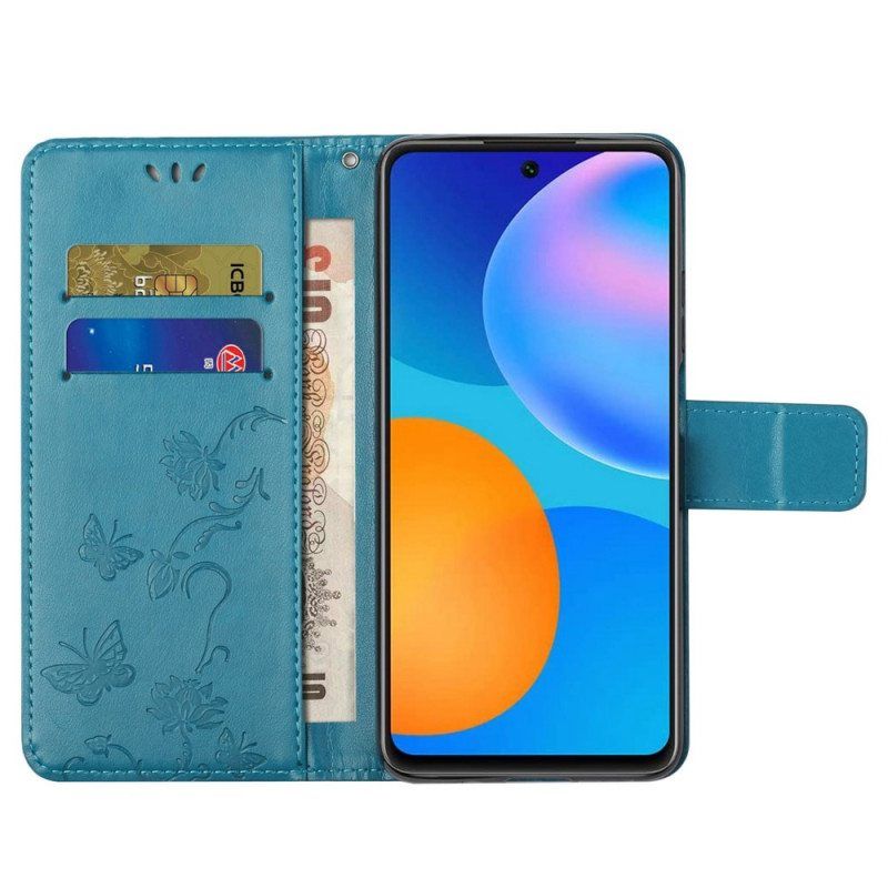 Kotelot Samsung Galaxy M23 5G Suojaketju Kuori Strap Kukat