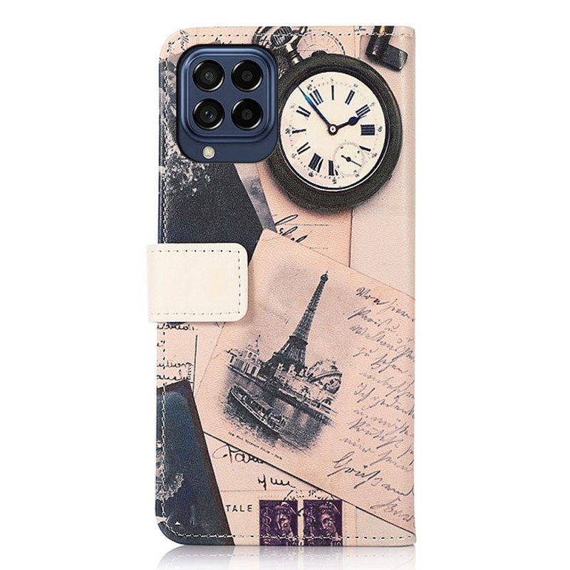 Kotelot Samsung Galaxy M53 5G Runollinen Eiffel-torni