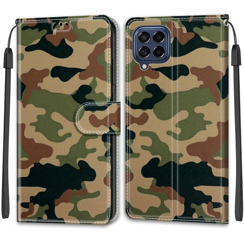 Kotelot Samsung Galaxy M53 5G Suojaketju Kuori Strappy Camo