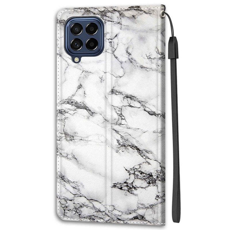 Kotelot Samsung Galaxy M53 5G Suojaketju Kuori Strip Marble