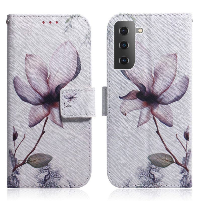 Kotelot Samsung Galaxy S22 5G Flower Dusty Pink