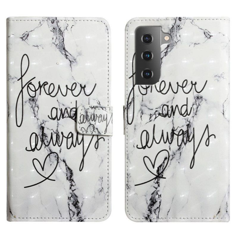 Kotelot Samsung Galaxy S22 5G Marble Forever & Always