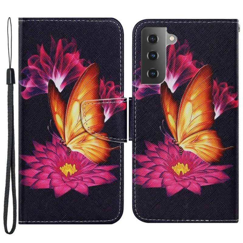 Kotelot Samsung Galaxy S22 Plus 5G Butterfly Ja Lotus