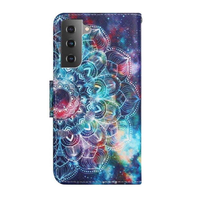 Kotelot Samsung Galaxy S22 Plus 5G Suojaketju Kuori Flashy Half Mandala Strappy