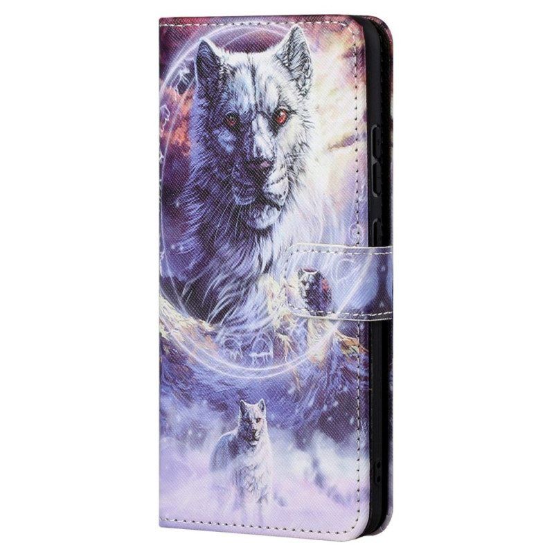 Kotelot Samsung Galaxy S23 5G Suojaketju Kuori Lanyard Wolf