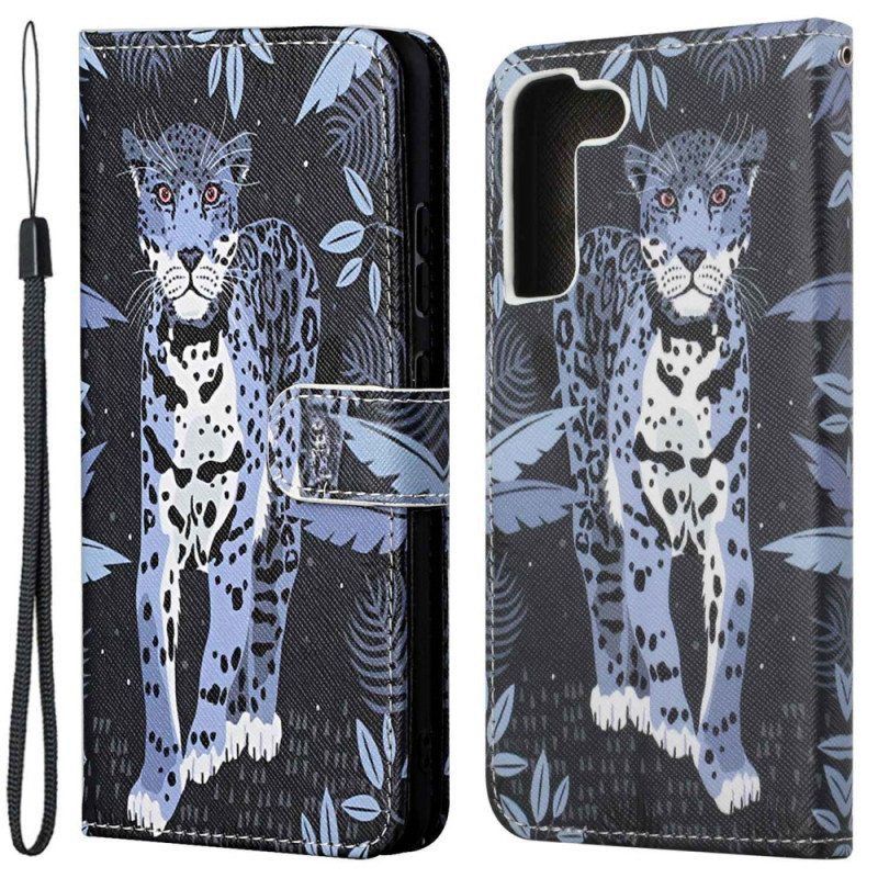 Kotelot Samsung Galaxy S23 5G Suojaketju Kuori Strappy Leopard