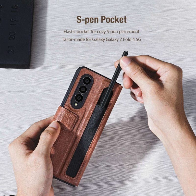 Kotelot Samsung Galaxy Z Fold 4 Nillkin Keinonahkaa