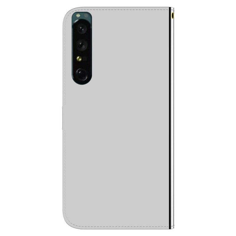 Kotelot Sony Xperia 1 IV Suojaketju Kuori Keinonahkainen Peilihihna