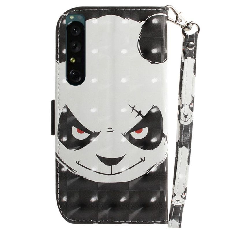 Kotelot Sony Xperia 1 IV Suojaketju Kuori Strappy Panda