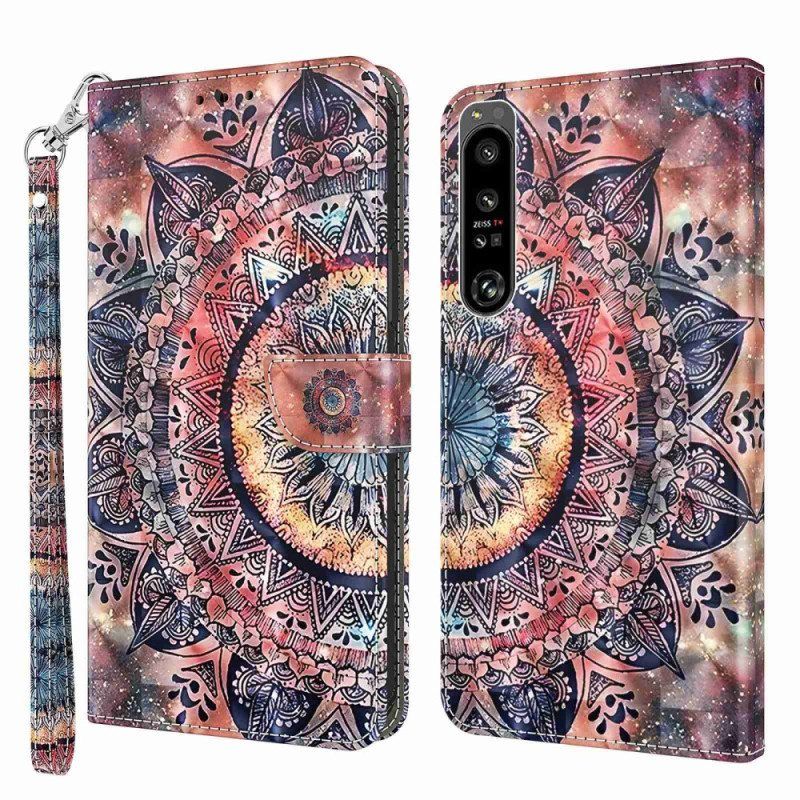 Kotelot Sony Xperia 1 IV Suojaketju Kuori Värikäs Strappy Mandala