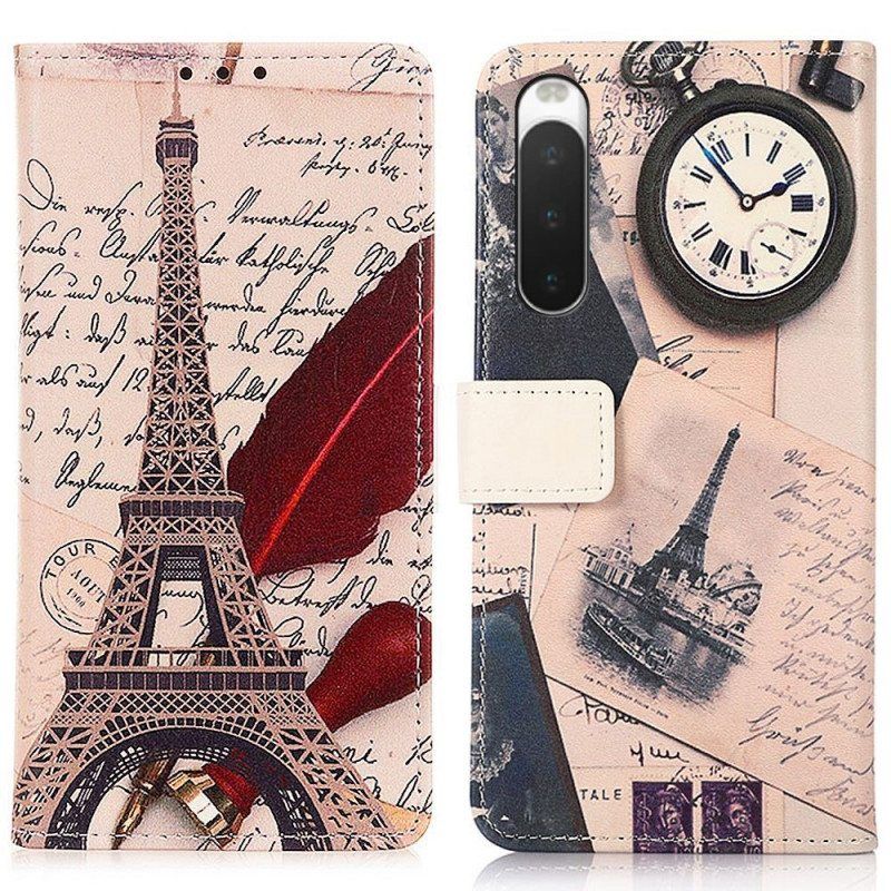 Kotelot Sony Xperia 10 IV Runollinen Eiffel-torni