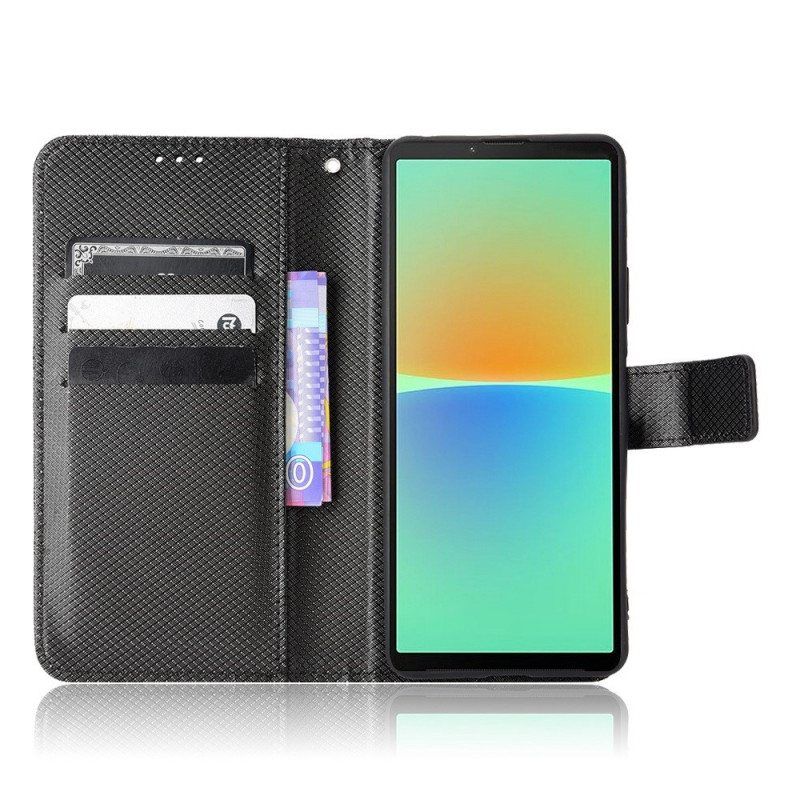 Kotelot Sony Xperia 10 IV Suojaketju Kuori Tyylikäs Strappy Faux Leather