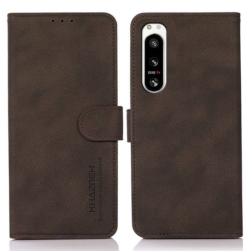 Kotelot Sony Xperia 5 IV Khazneh Fashion Leather Effect