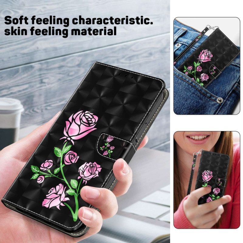 Kotelot Sony Xperia 5 IV Suojaketju Kuori Strap Roses