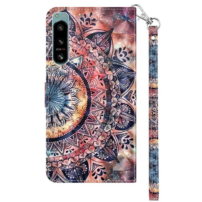 Kotelot Sony Xperia 5 IV Suojaketju Kuori Värikäs Strappy Mandala